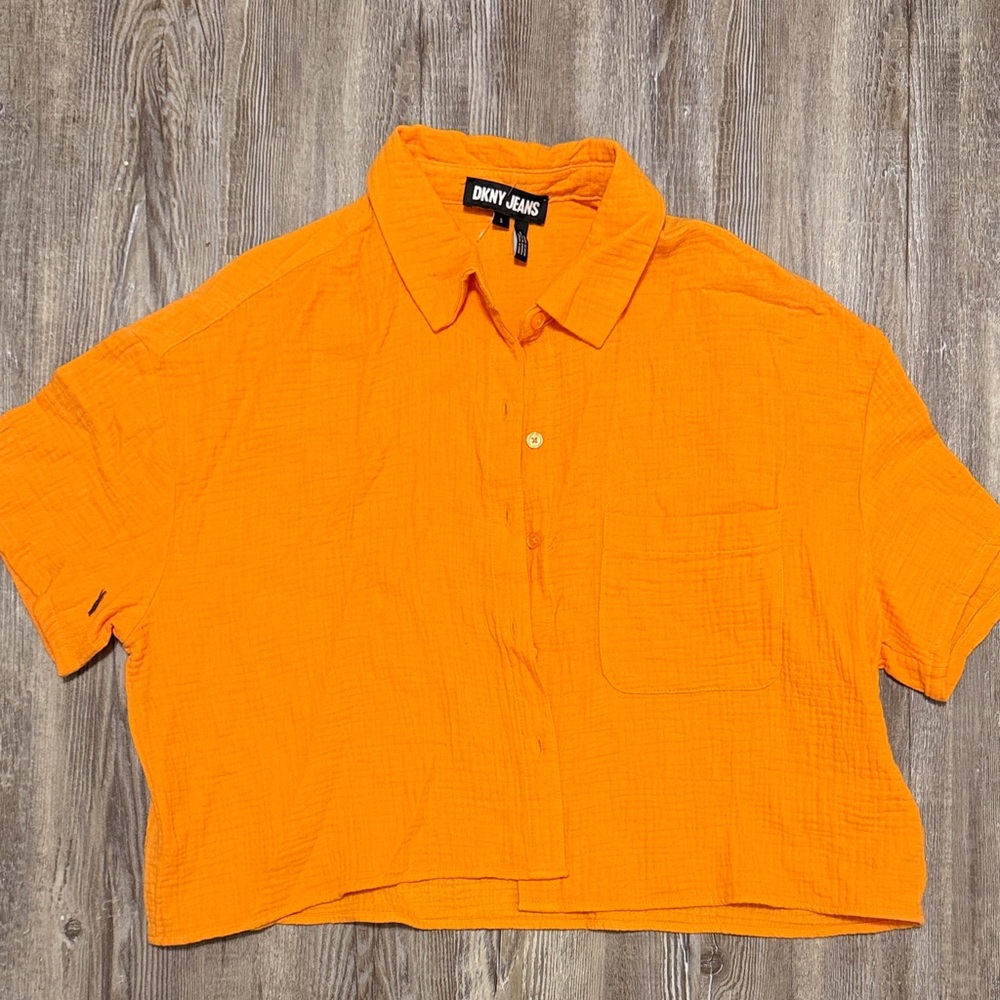 DKNY Orange Women's Top